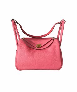 Hermes Lindy 26 Rose Azalea Clemence & Croc Niloticus